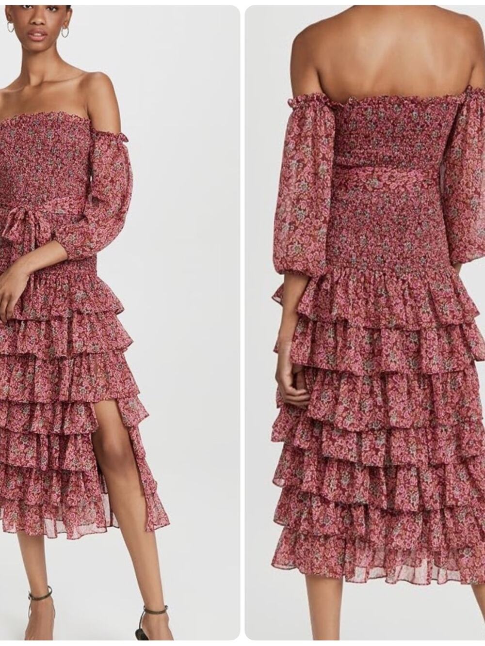 LIKELY Mitzie Dress Tibetan Red Multi